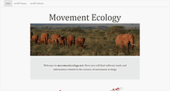 Desktop Screenshot of movementecology.net