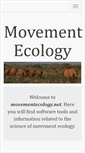 Mobile Screenshot of movementecology.net