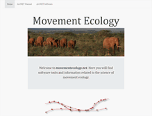 Tablet Screenshot of movementecology.net